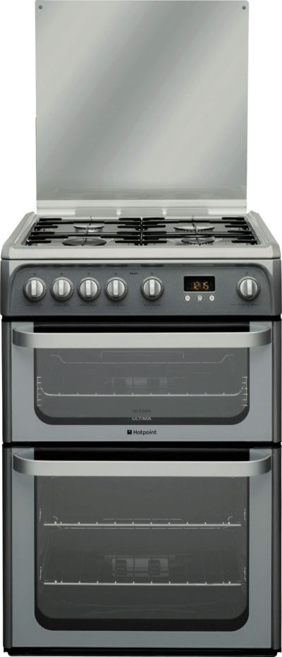 Hotpoint - Ultima HUG61G Freestanding - Gas Cooker Graphite